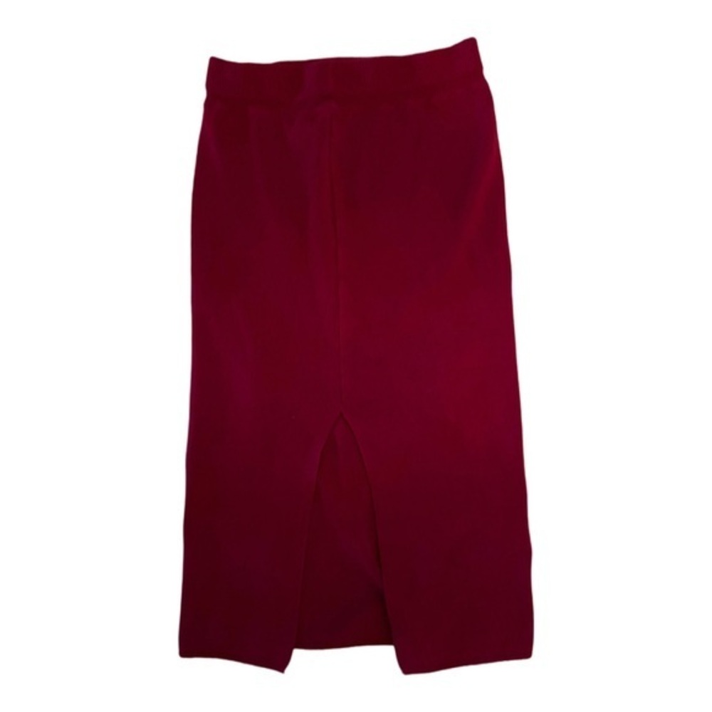 Women’s Versatile Elastic High Waist Soft Knit Bodycon Pencil Knee Midi Skirt
